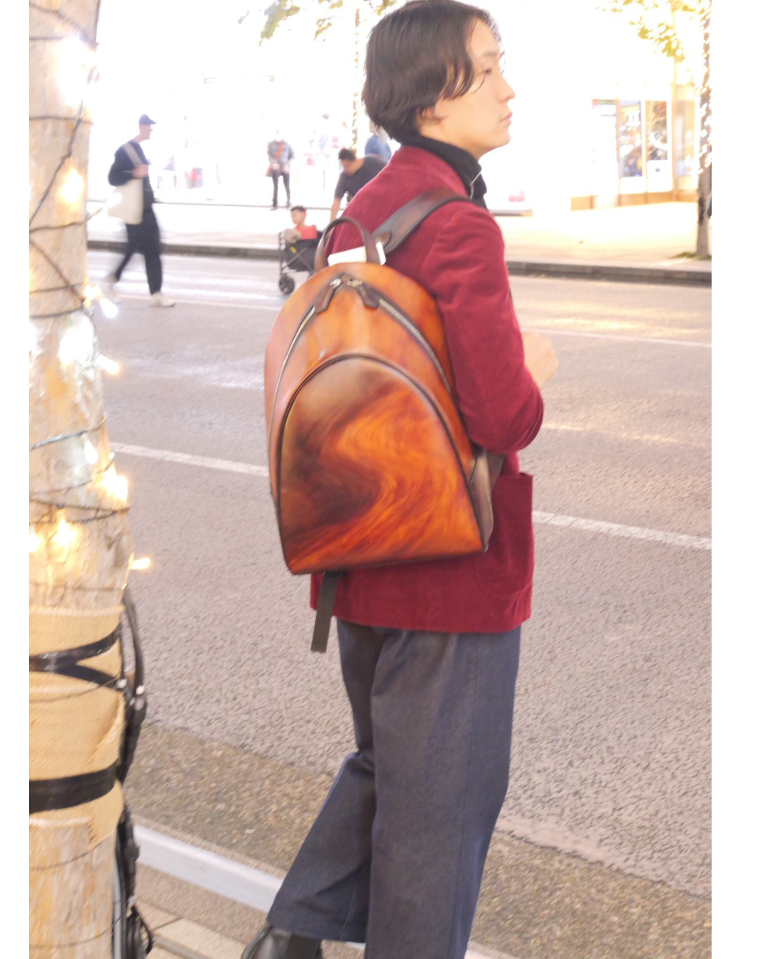 姫路レザー 手染めリュック｜日本製牛革バックパック