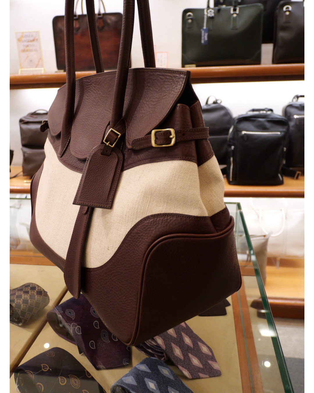 フラップトート（Minerva Box × 帆布）