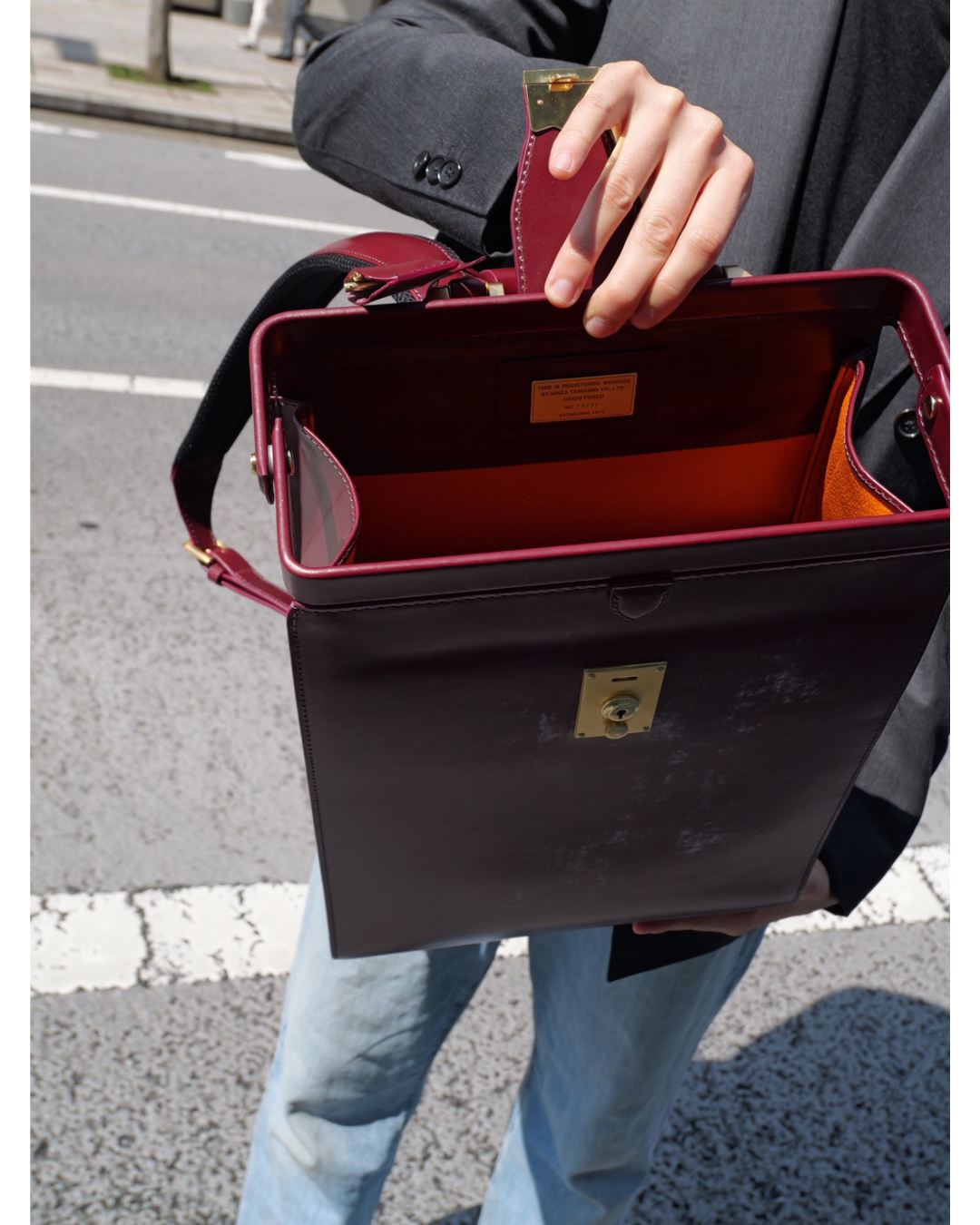 ダレスバッグリュック  ブライドルレザーモデル