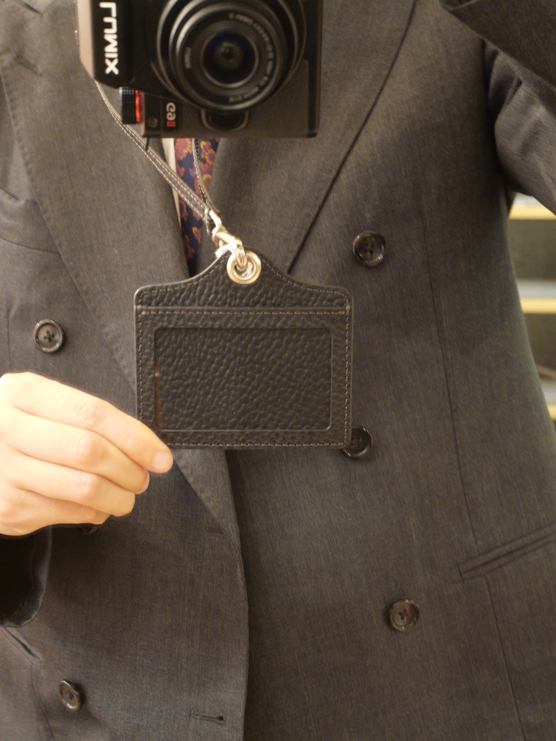 BLACK BULL IDケース｜栃木レザー 日本製 本革 リール付き 社員証・ICカード対応