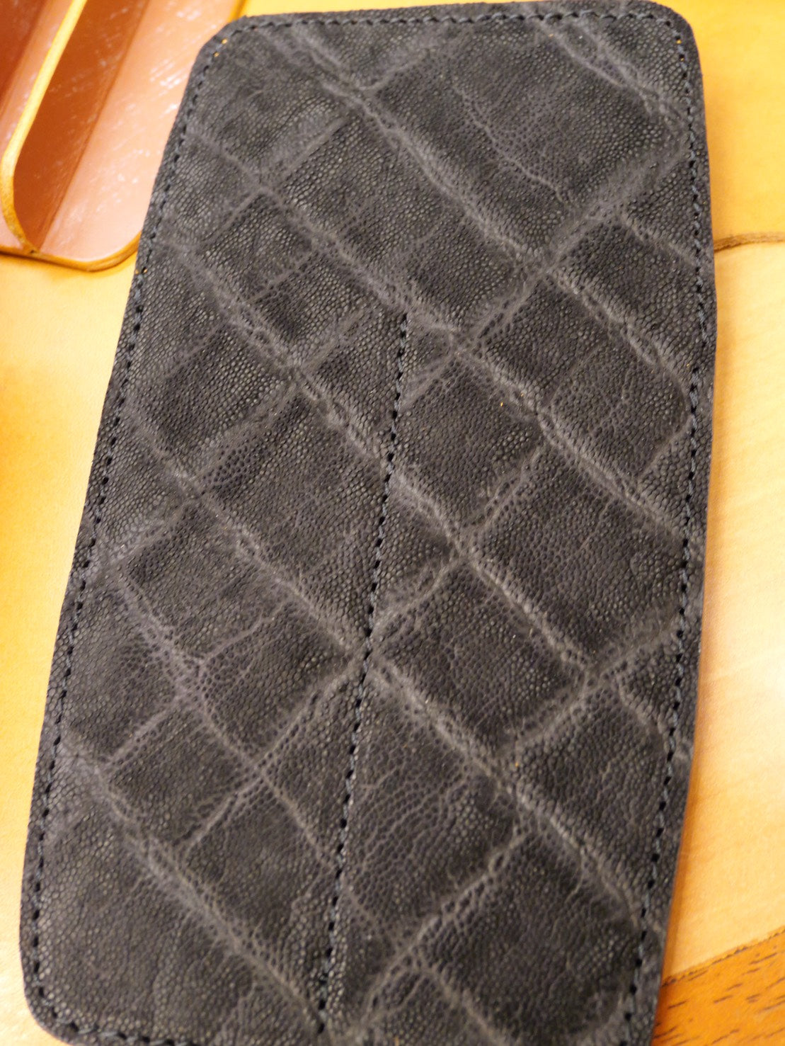 エレファントレザー ペンシール 2本差しペンケース｜象革 日本製